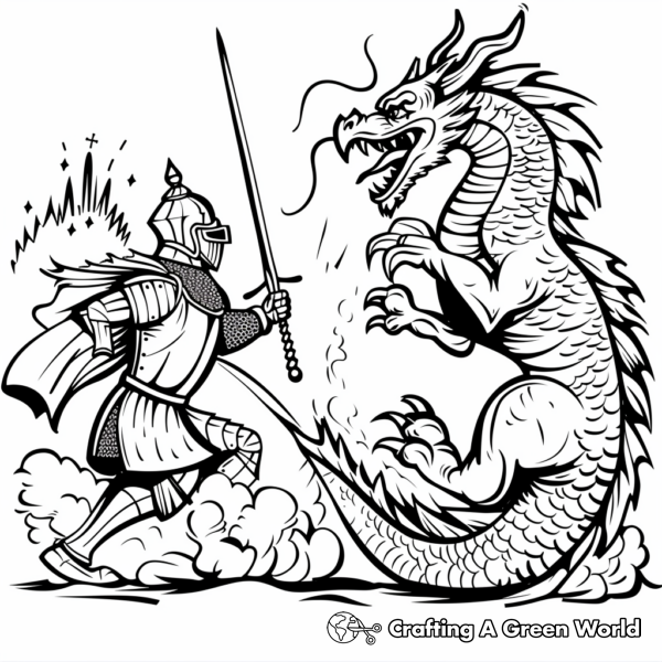 Abstract Dragon Coloring Pages - Free & Printable!