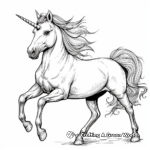 Dreamy Moonlight Unicorn Coloring Pages 3