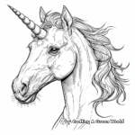 Dreamy Moonlight Unicorn Coloring Pages 4