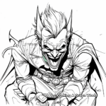 Dynamic Batman and Joker Coloring Pages 1