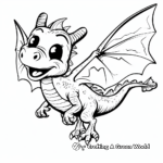 Dynamic Dragon in Flight Coloring Pages 2