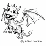 Dynamic Dragon in Flight Coloring Pages 4