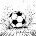 Dynamic Football Match Coloring Pages 1