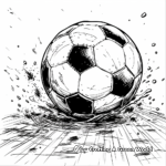 Dynamic Football Match Coloring Pages 3