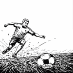 Dynamic Football Match Coloring Pages 4