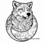 Earth Elemental Wolf Coloring Pages 1