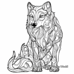 Earth Elemental Wolf Coloring Pages 3