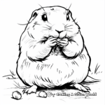 Eating Prairie Dog Coloring Pages 2
