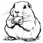 Eating Prairie Dog Coloring Pages 4