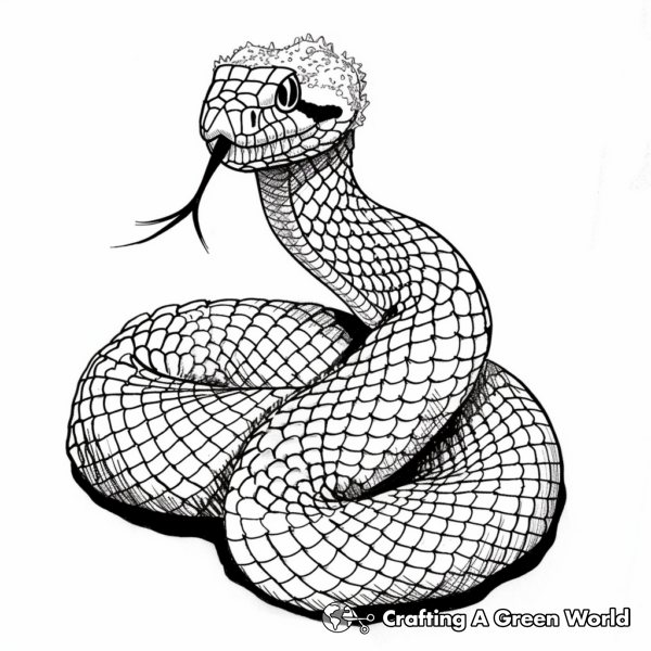 Scary Snake Coloring Pages - Free & Printable!