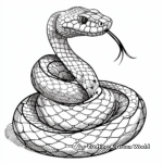 Eerie Rattlesnake Coloring Pages 4