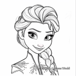 Enchanting Elsa Coloring Pages 3