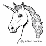 Enchanting Rainbow Unicorn Coloring Pages 1