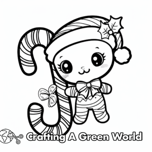 Kawaii Christmas Coloring Pages - Free &amp; Printable!