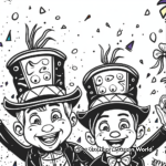 Exciting Mardi Gras Parade Coloring Pages 3