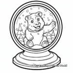 Exotic Jungle Animals Snow Globe Coloring Pages 4