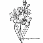 Exotic Orchid Coloring Pages 2