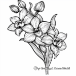 Exotic Orchid Coloring Pages 4