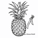 Exotic Pineapple Coloring Pages 3