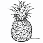 Exotic Pineapple Coloring Pages 4