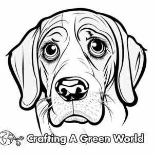 Dog Face Coloring Pages - Free & Printable!