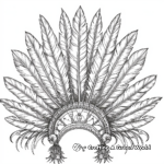 Fabulous Feather Headdresses Mardi Gras Coloring Pages 2