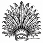 Fabulous Feather Headdresses Mardi Gras Coloring Pages 3