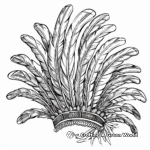 Fabulous Feather Headdresses Mardi Gras Coloring Pages 4