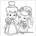 Fairytale-Inspired Bride and Groom Coloring Pages 4