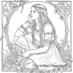 Fantasy Celtic Fairy Coloring Pages 1