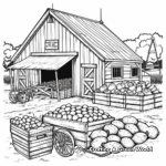 Farm to Table: Farmers Market Coloring Pages 1