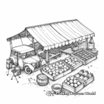 Farm to Table: Farmers Market Coloring Pages 4