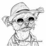 Fashionable Maltese with Accessories Coloring Pages 3