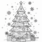 Festive Christmas Design Coloring Pages 1