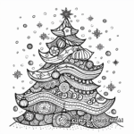 Festive Christmas Design Coloring Pages 3