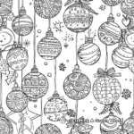Festive Christmas Design Coloring Pages 4