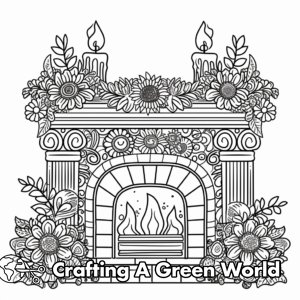 Fireplace Coloring Pages - Free & Printable!