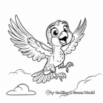 Fly High: Preschool Bird Coloring Pages 1