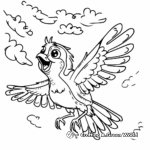 Fly High: Preschool Bird Coloring Pages 2