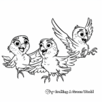 Fly High: Preschool Bird Coloring Pages 3