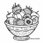Fresh Fruit Salad for Summer Coloring Pages 2