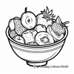 Fresh Fruit Salad for Summer Coloring Pages 3