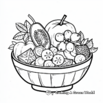 Fresh Fruit Salad for Summer Coloring Pages 4