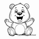 Friendly Animal Preschool Coloring Pages 1