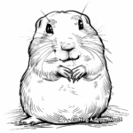 Friendly Prairie Dog Coloring Pages 1