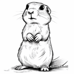 Friendly Prairie Dog Coloring Pages 3