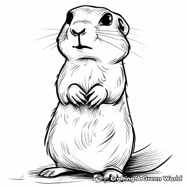 Prairie Dog Coloring Pages - Free &amp; Printable!