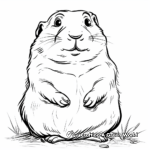 Friendly Prairie Dog Coloring Pages 4