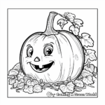 Friendly Pumpkin Patch Coloring Pages 3