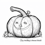Friendly Pumpkin Patch Coloring Pages 4